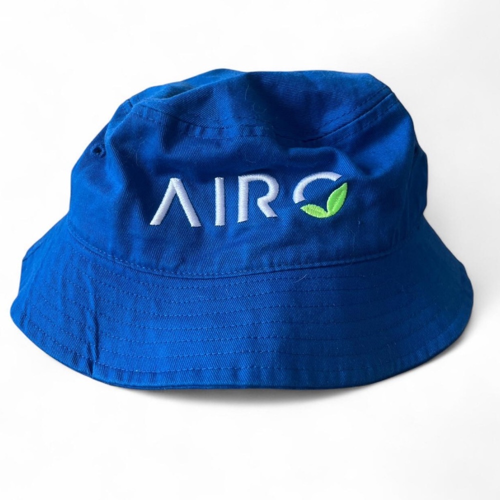 AIRO Blue Bucket Hat with Embroidered Detail